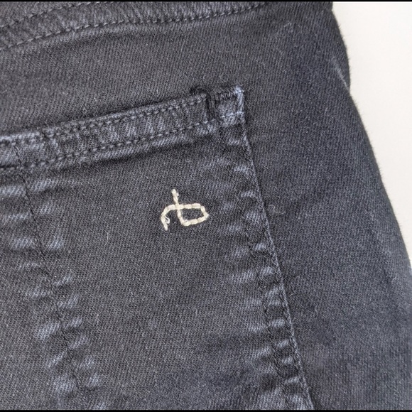 Rag & bone black stretchy denim shorts - Picture 7 of 8